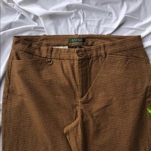 LAUREN Ralph Lauren Ankle Straight Plaid Pants